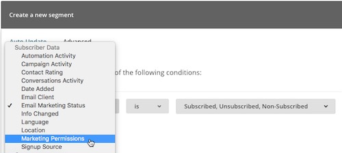 voorbeeld segment keuze