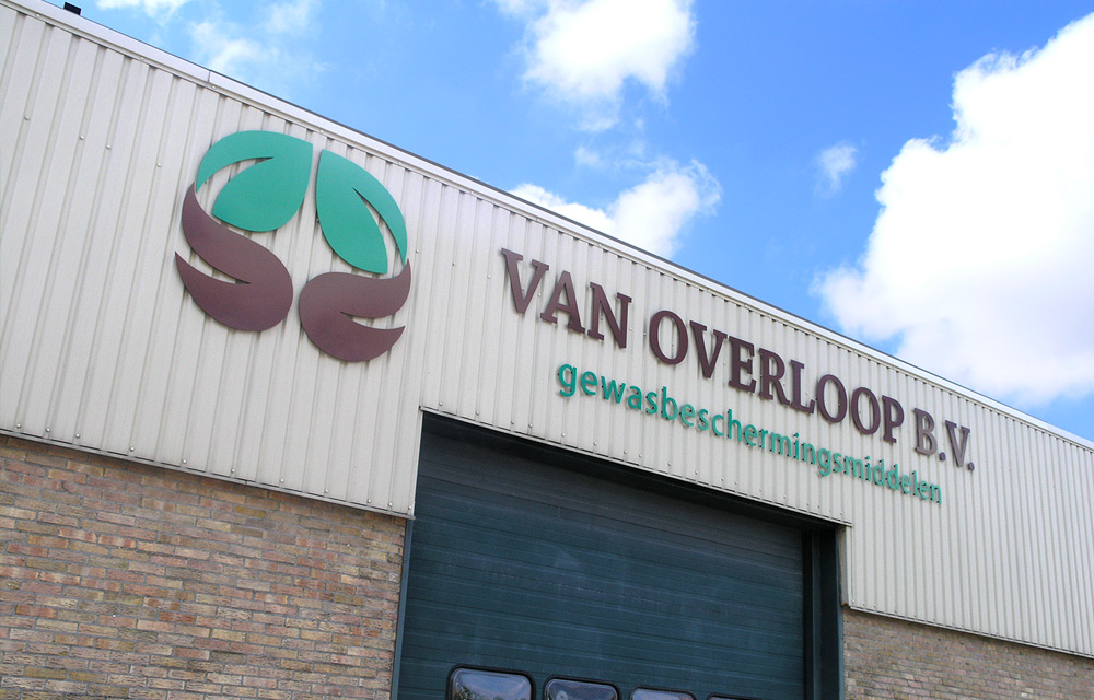 Acrylox belettering voor Overloop